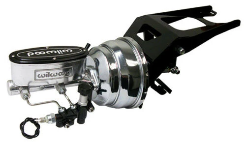 1947-53 Chevy, GMC Truck Chrome Power Brake Booster with Wilwood Master Cylinder, Firewall Mount - Image 4