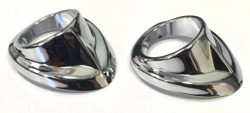1947-53 Chevy/GMC Truck Wiper Tower Bezels, Chrome - Image 2