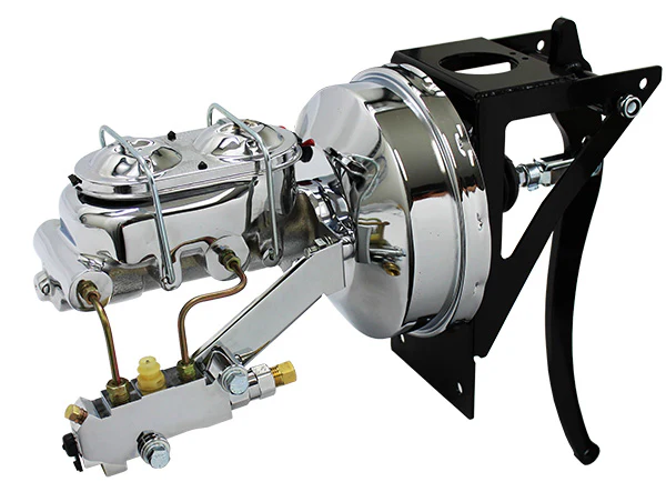1948-52 Ford F1 Truck Firewall Mount Power Brake Booster Kit, Chrome