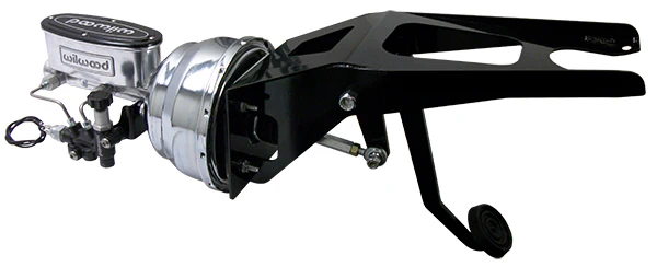 1953-56 Ford F100 Truck Chrome Power Brake Booster with Wilwood Master Cylinder, Firewall Mount - Image 3