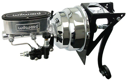 1954-55 Chevy, GMC Truck Chrome Power Brake Booster with Wilwood Master Cylinder, Firewall Mount - Image 3
