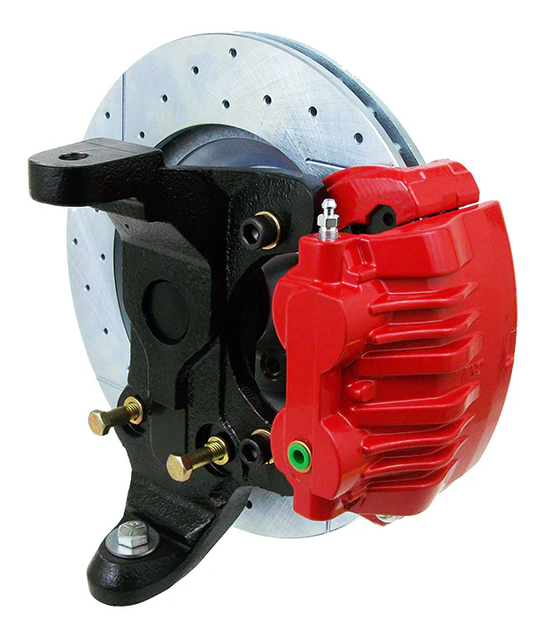 1955-57 Chevy Belair 13" Disc Brake Conversion, Dual Piston Calipers, Drop Spindles - Image 4