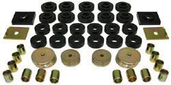 1955-57 Chevy Belair Body Mount Kit, Sedan, Poly Urethane