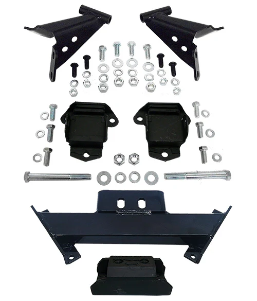 1955-57 Chevy Belair Convertible Engine and Transmission Mount Kit, Deluxe Type - Image 3