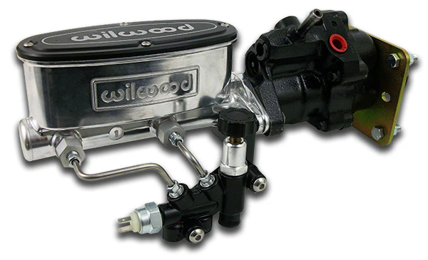 1955-57 Chevy Belair Hydropower Power Brake Booster, Bright Wilwood Master Cylinder - Image 2