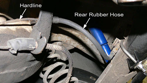 1955-57 Chevy Belair Rear Brake Hose For use with 10-12 Bolt Rear End - Image 2