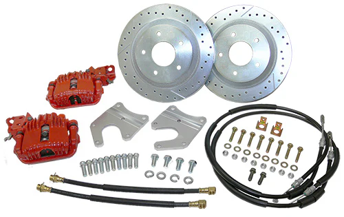 1955-57 Chevy Belair Rear Disc Brake Conversion, OEM Rearend, 12" Rotors - Image 4