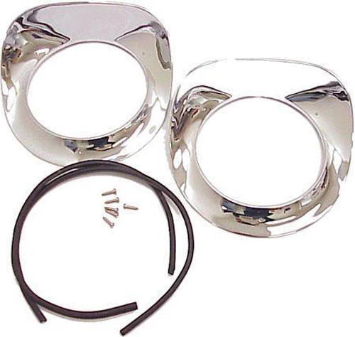 1955-57 Chevy Truck Headlight Bezel Set - Image 2