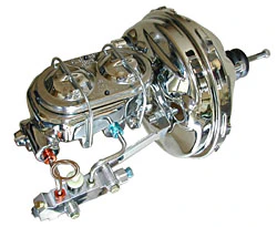 1957-64 Ford F-100 Truck Power Brake Booster Kit, Chrome