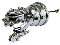 1958-65 Chevy Belair, Impala Power Brake Booster Kit, Chrome