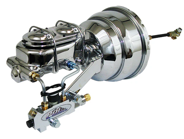 1958-65 Chevy Belair, Impala Power Brake Booster Kit, Chrome - Image 2