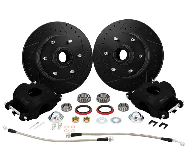 1960-70 Chevy C10, GMC C15 Truck "BLACKOUT" Disc Brake Wheel Component Kit, 6-Lug - Image 3