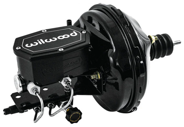1962-67 Chevy Nova Black Out Power Brake Booster with Wilwood Master Cylinder - Image 4