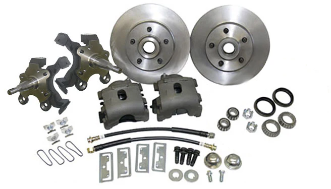 1962-74 MOPAR, Dodge, Plymouth Disc Brake Conversion Kit, 2" Drop Spindles - Image 4