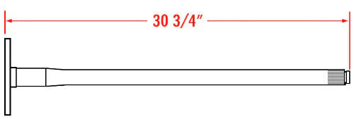 1963-64 Chevy, GMC C10, Rear Axles for 5-Lug Conversion, 5 x 5 Bolt Pattern - Image 3