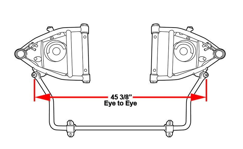 1963-72 Chevy, GMC Truck Sway Bar Kit, High Performance, Front - Image 4