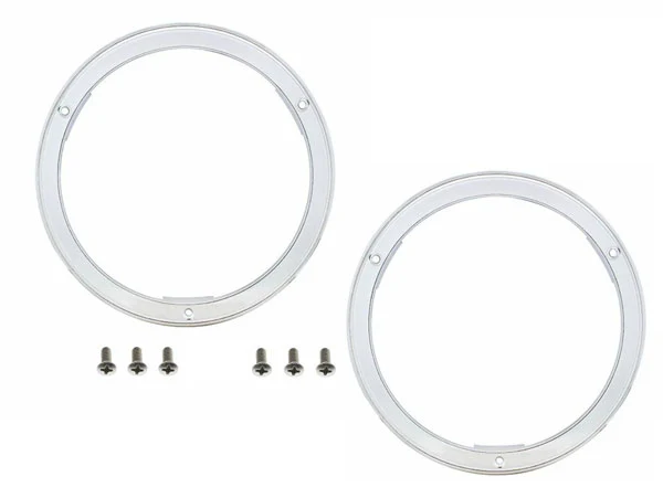 1963 Chevy Truck Headlight Bezel Set, Chrome - Image 2