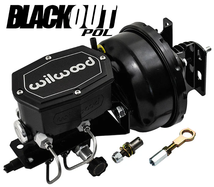 1964-66 Ford Mustang Black Out Power Brake Booster with Wilwood Master Cylinder - Image 2