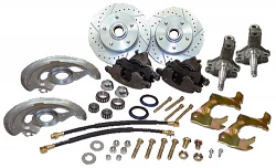 1964-72 Pontiac GTO,LeMans,Tempest Disc Brake Conversion Kit, 2" Drop OEM Style Spindles