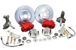 1967-69 Chevy Camaro Disc Brake Conversion Kit, 13" Rotors, 2" Drop Spindles