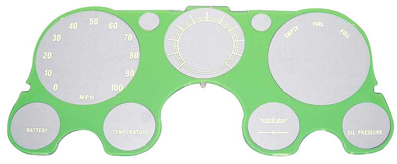 1967-72 Chevy / GMC Truck Instrument Cluster Lens, No Tach, No Vacuum - Image 3