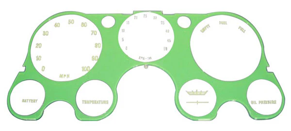 1967-72 Chevy / GMC Truck Instrument Cluster Lens, With Tach, No Vacuum - Image 3
