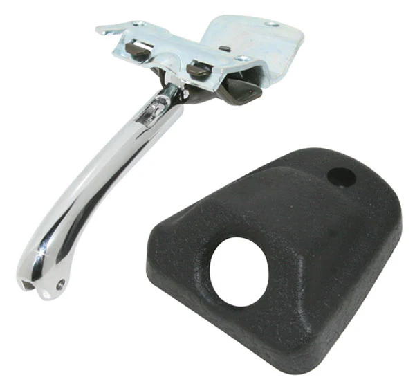 1969-71 Chevy / GMC Truck Interior Mirror Bracket, Chrome w/ Black Cover - Image 3