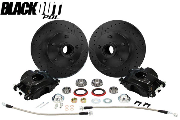 1973-87 Chevy C10, GMC C15 Truck "BLACKOUT" Disc Brake Wheel Component Kit, 5-Lug - Image 3