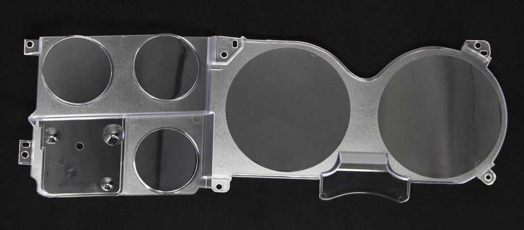 1973-87 Chevrolet / GMC Truck Instrument Cluster Lens, w/ Gauges, w/ Clock - Image 2