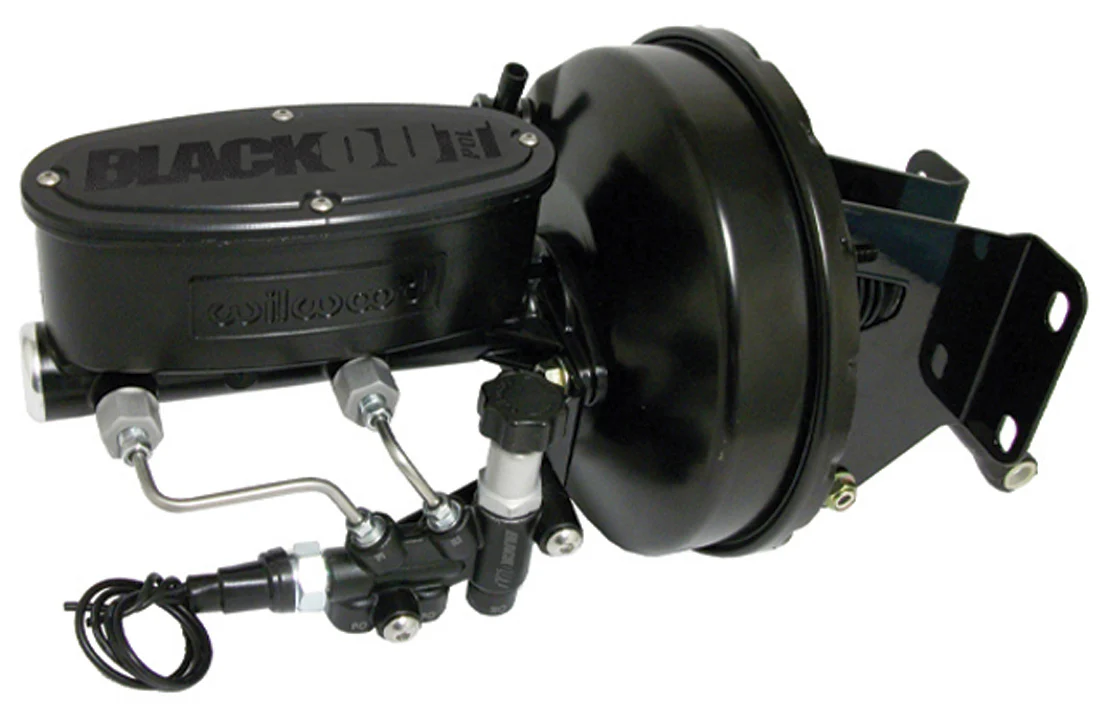 1974-86 Jeep CJ BlackOut Series Power Brake Booster Kit with POL or Wilwood Master Cylinder - Image 2