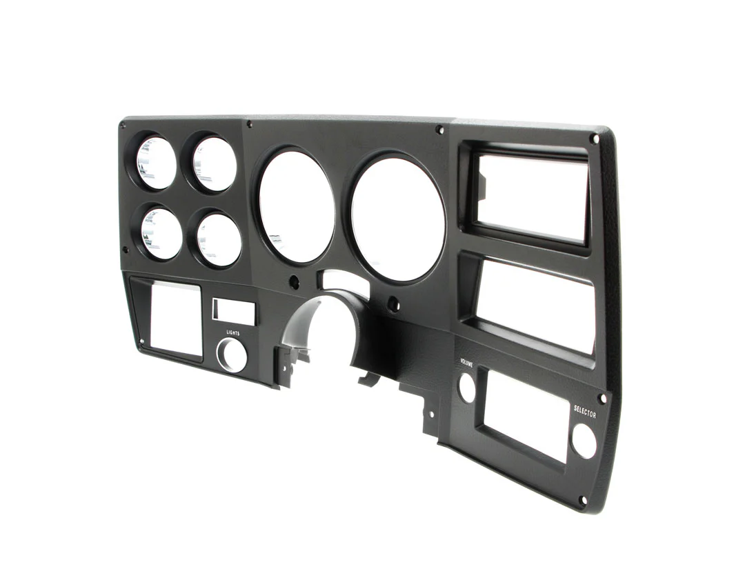1975-77 Chevrolet / GMC Truck Dash Bezel, Black with Chrome Details, with A/C. Each. - Image 2