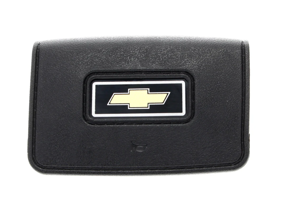 1978-91 Chevrolet Truck Steering Wheel Horn Button, Standard, Black w/ Bowtie - Image 5