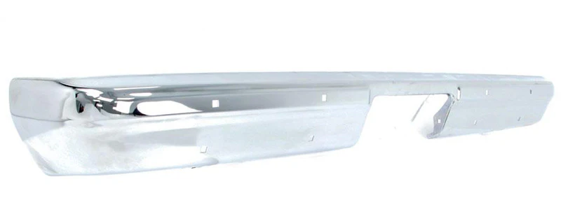 1981-91 Chevy & GMC Truck Rear Bumper, Fleetside, Chrome, No Impact Strip Holes - Image 3