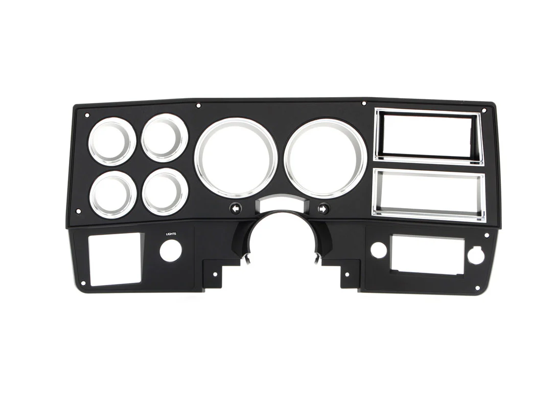 1984-87 Chevrolet / GMC Truck Dash Bezel, Black with Chrome Details, with A/C.  Each. - Image 2