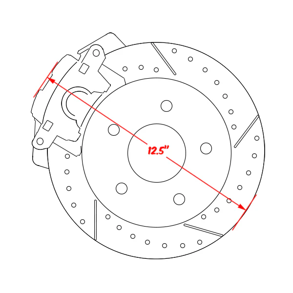 1963-70 Chevy C10 Disc Brake Conversion Kit, Rear 6-lug - Image 5