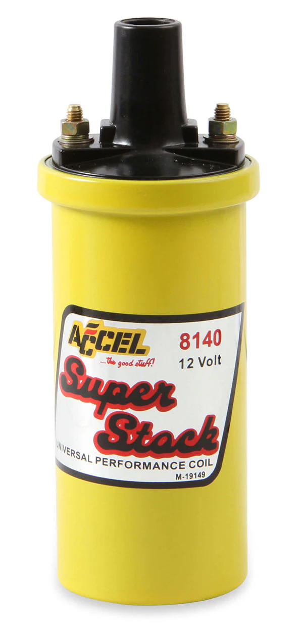 Accel 8140 Super Stock Ignition Coil for Points, Yellow - Image 5