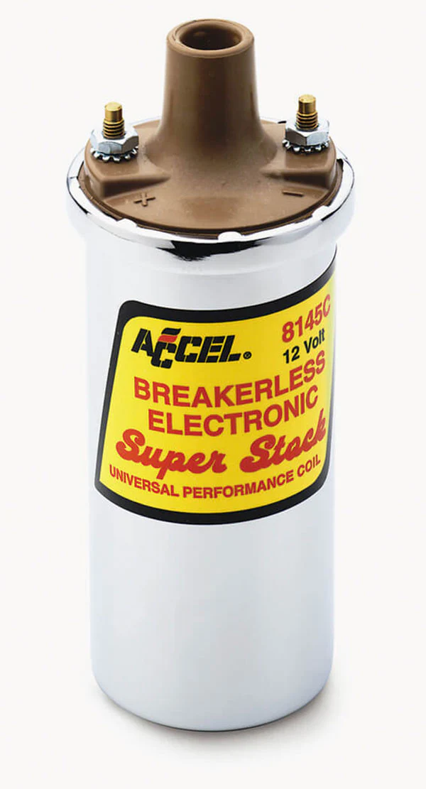 Accel 8140C Super Stock Ignition Coil for Points, Chrome - Image 4