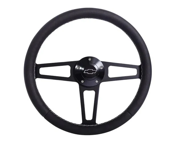 Billet T Series Black Wheel CHEV Logo & Install Kit - Image 2