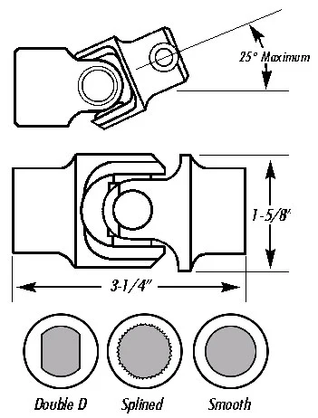 Borgeson - Single Needle Bearing Steering Universal Joint - Image 5