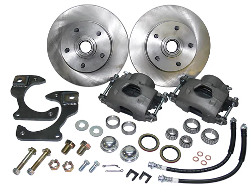 63-70 Chevy Disc Brake Conversion Truck, 11" Rotor 6 Lug to 5 Lug, OEM Drum Spindles