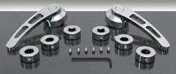 Door Handle Set, Polished Billet Aluminum