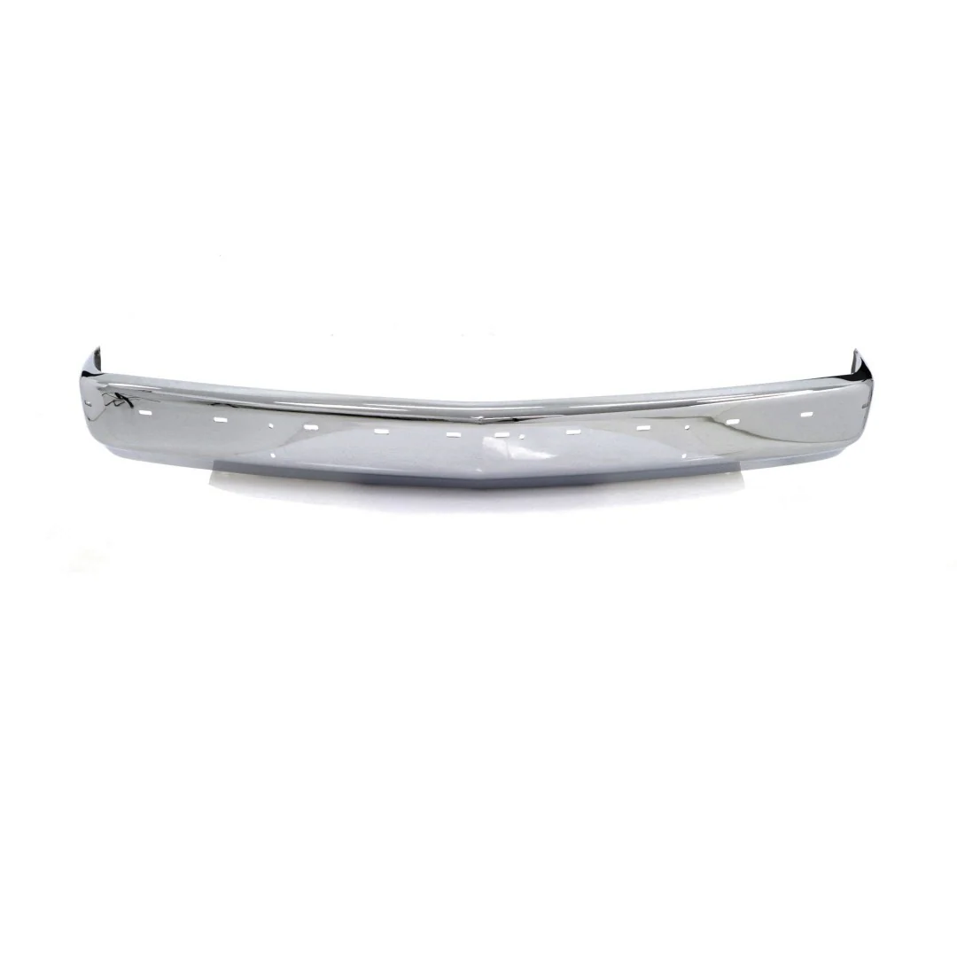 Front Bumper - Chrome - w Impact Strip Holes - w Bumper Guard Holes - 88-98 Chevy GMC OBS Truck SUV - Image 2