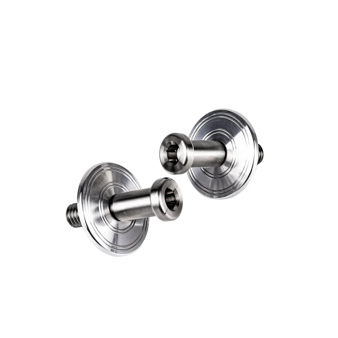 GM Door Striker Bolt Kit, 7/16"-14, Aluminum Striker Plate Double Ring - Image 2