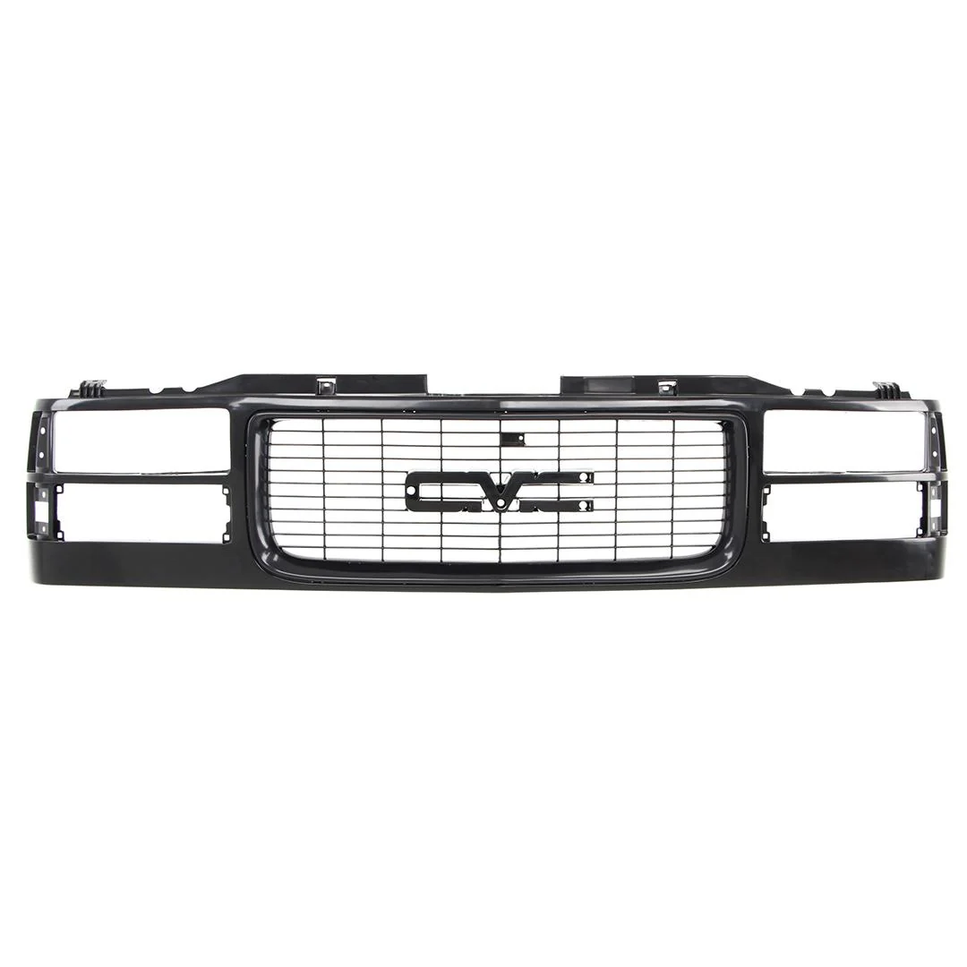 1994-98 GMC CK Pickup SUV Grille Shell - Black - Dual Headlight - Image 2