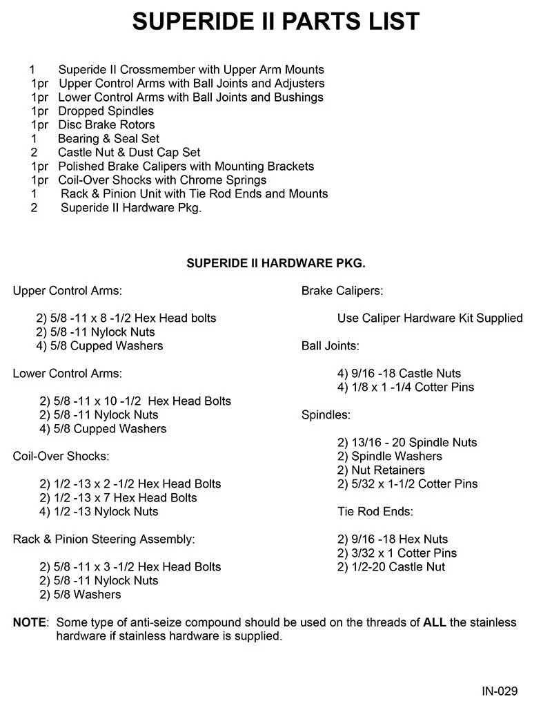 1947-54 Chevy Truck IFS Suspension,Heidts -  Super Ride 2 with MANUAL STEERING - Image 3
