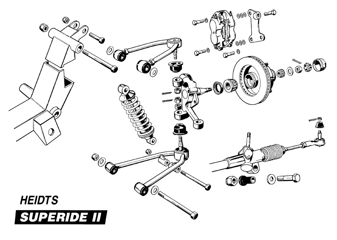 1947-54 Chevy Truck IFS Suspension, Heidts -Super Ride 2 with POWER STEERING - Image 7