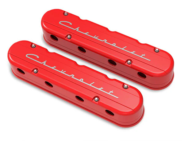 Holley Gen III/IV LS 2-Piece "Chevrolet" Script Aluminum Valve Covers - Image 15