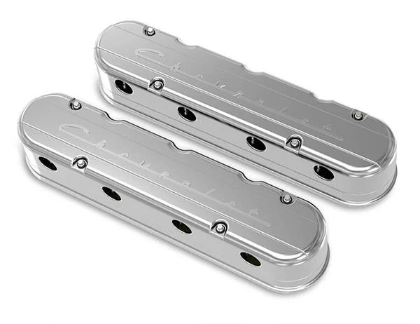 Holley Gen III/IV LS 2-Piece "Chevrolet" Script Aluminum Valve Covers - Image 17
