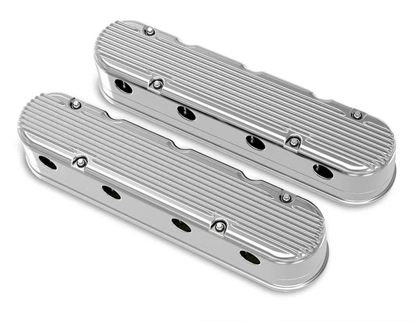 Holley Gen III/IV LS 2-Piece Vintage Finned Aluminum Valve Covers - Image 13