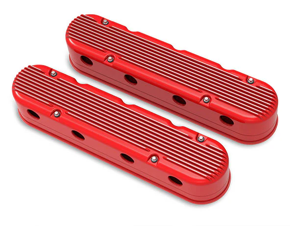 Holley Gen III/IV LS 2-Piece Vintage Finned Aluminum Valve Covers - Image 5